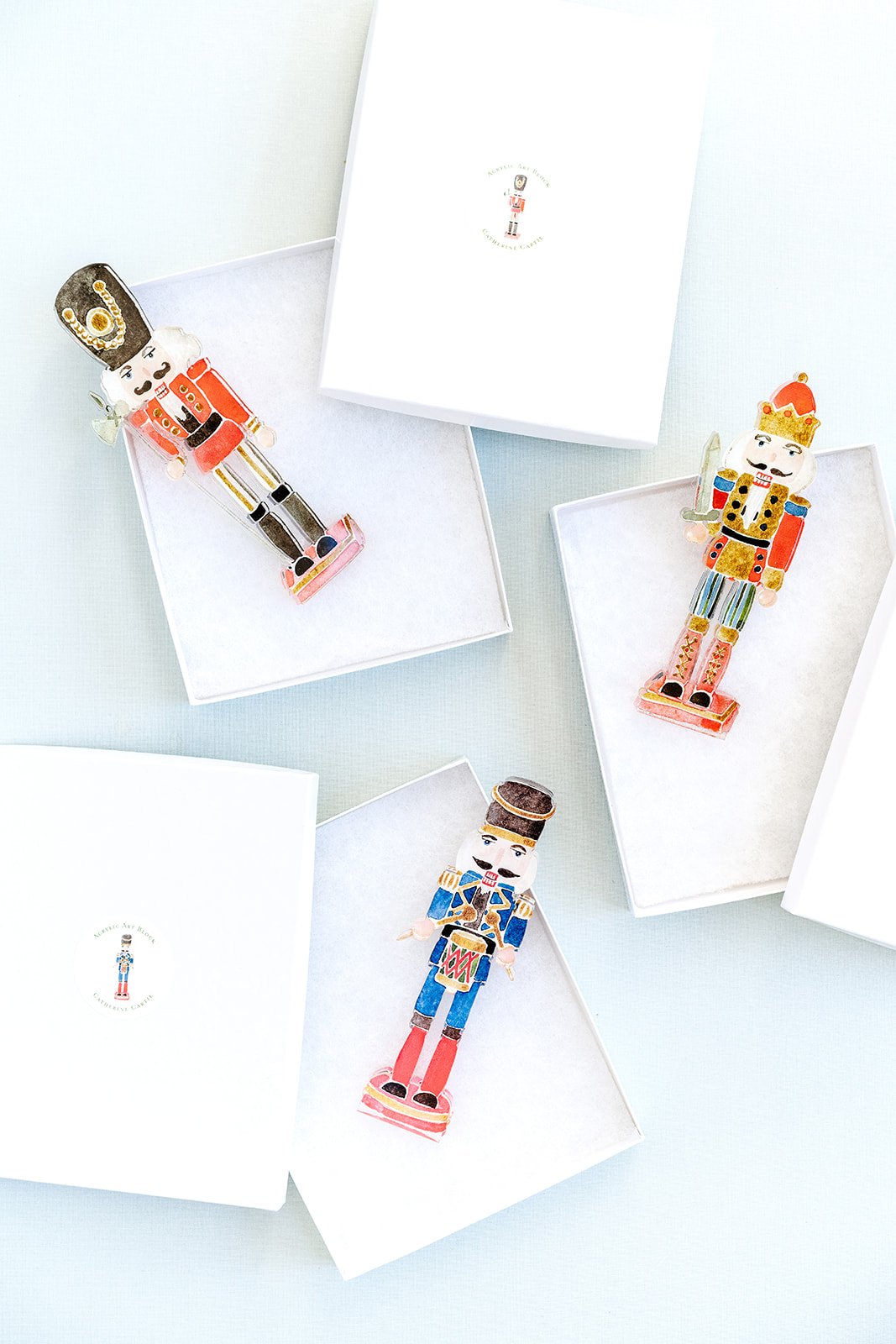 Pink Nutcracker Acrylic Art Block