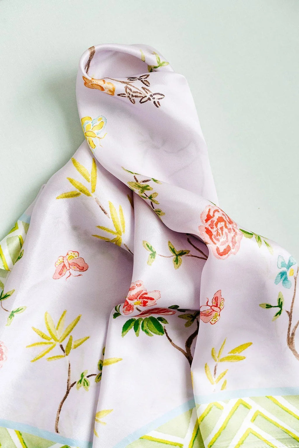 Lavender Chinoiserie Scarf