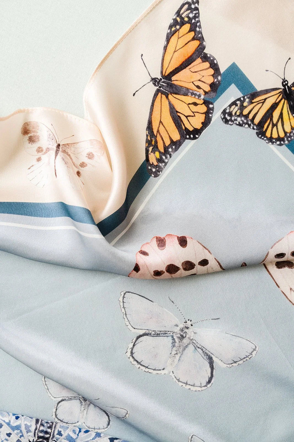 Neutral Butterfly Scarf