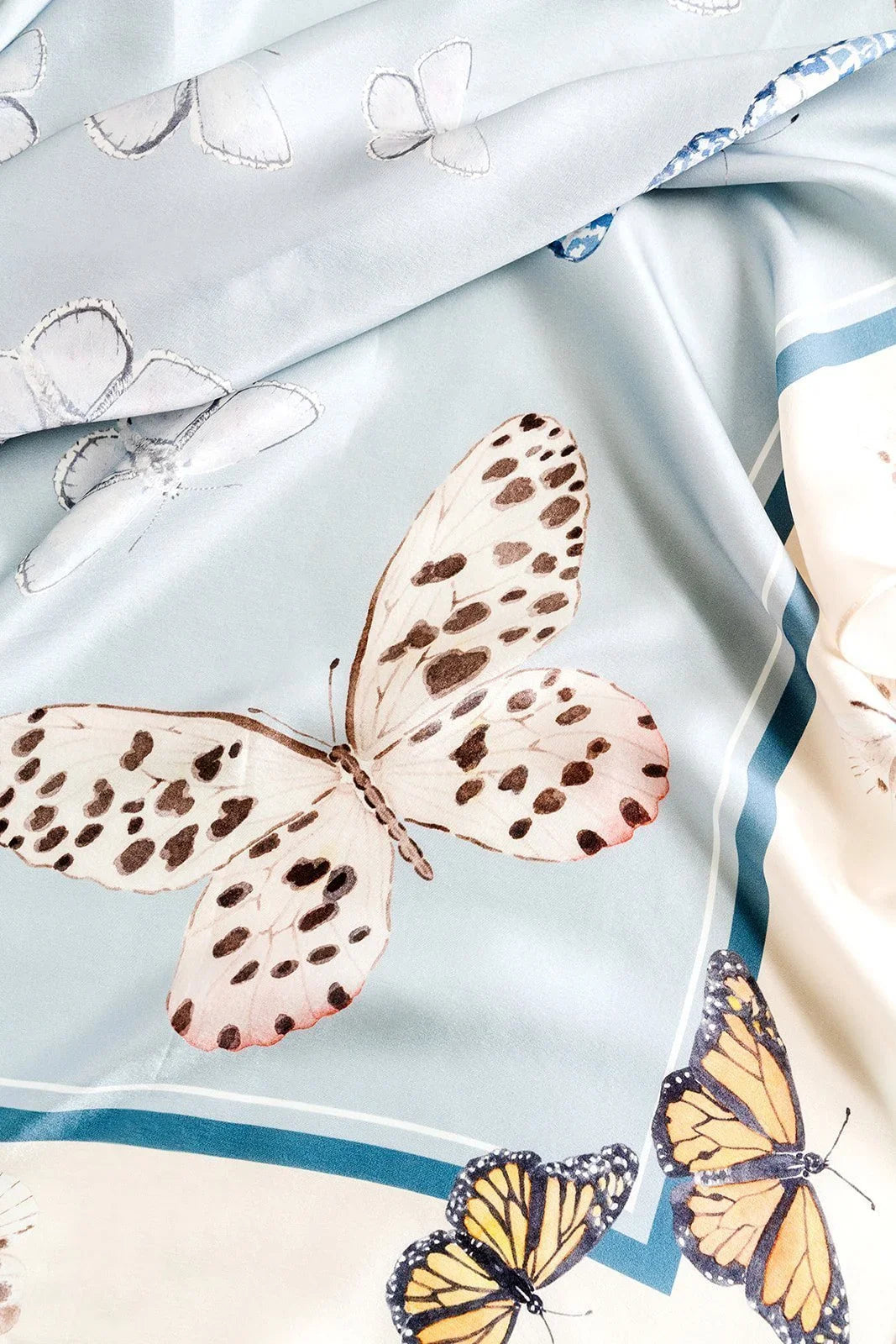 Neutral Butterfly Scarf
