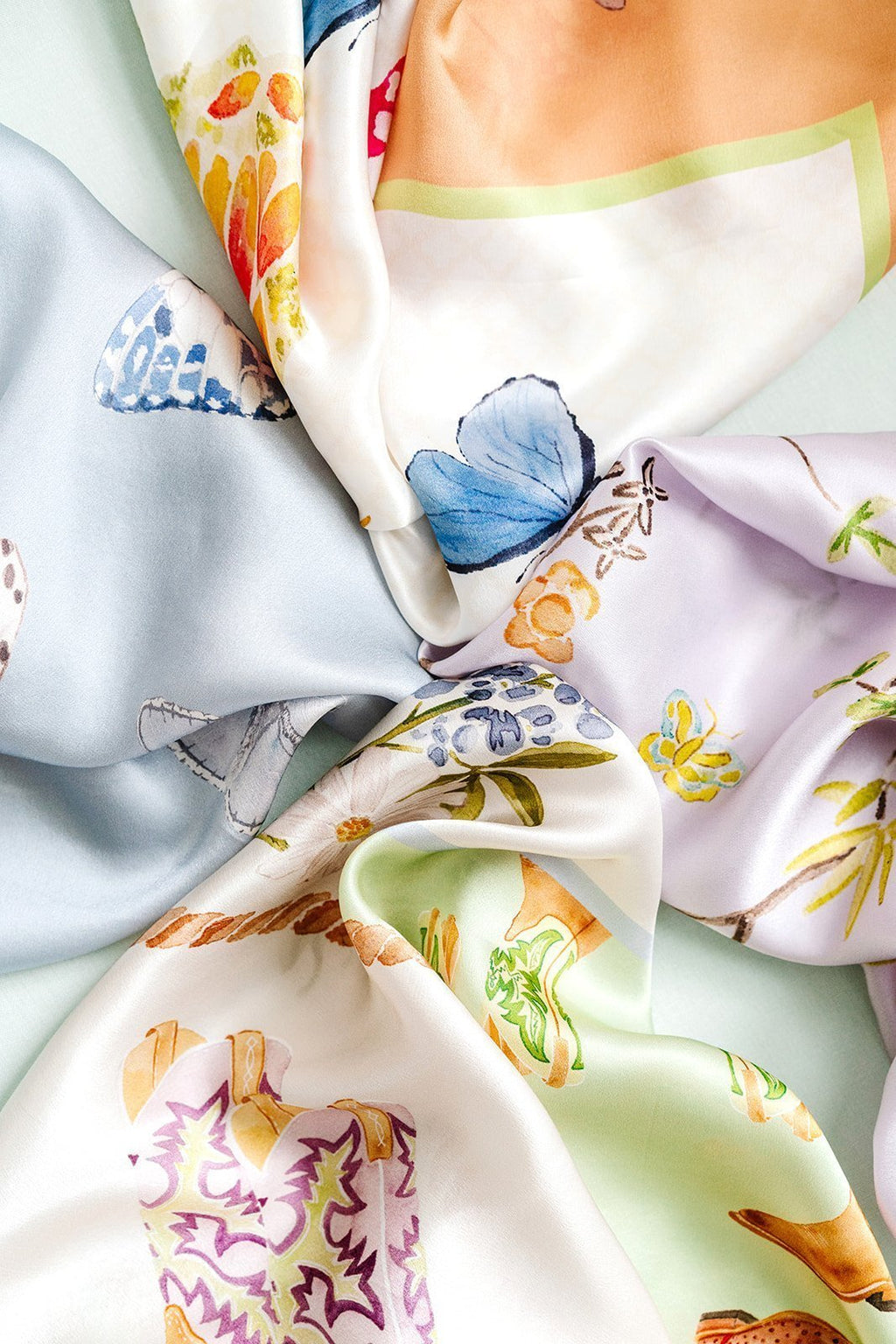 Lavender Chinoiserie Scarf