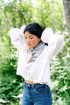 Neutral Butterfly Scarf