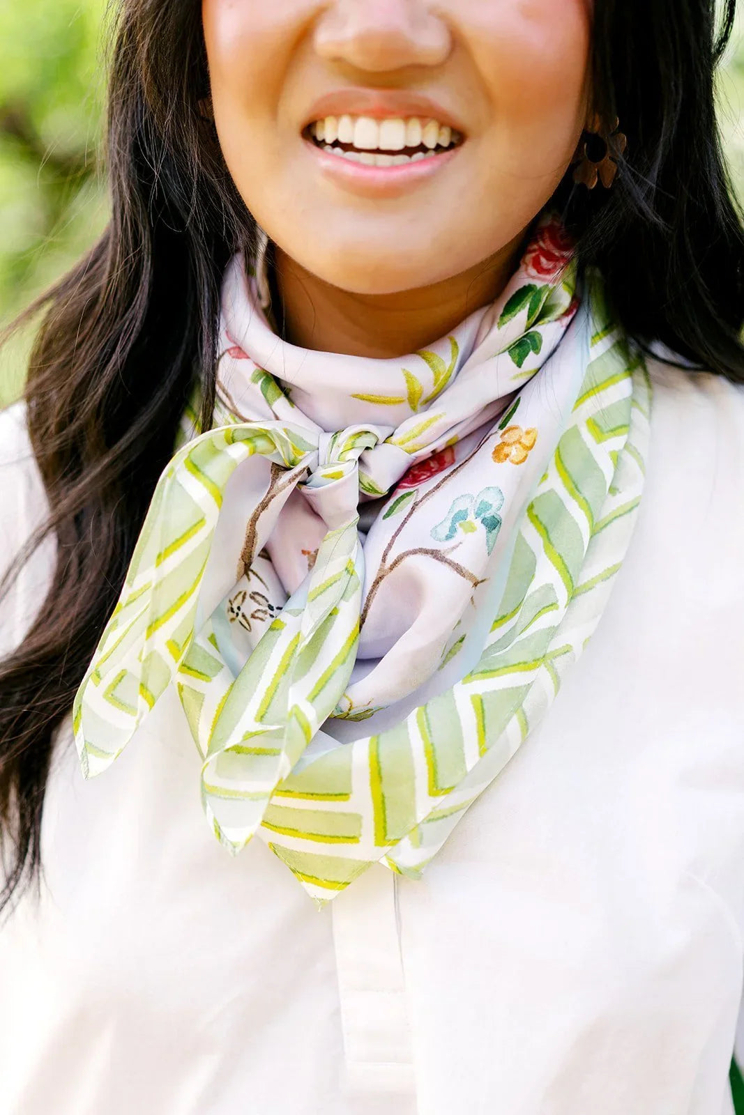 Lavender Chinoiserie Scarf