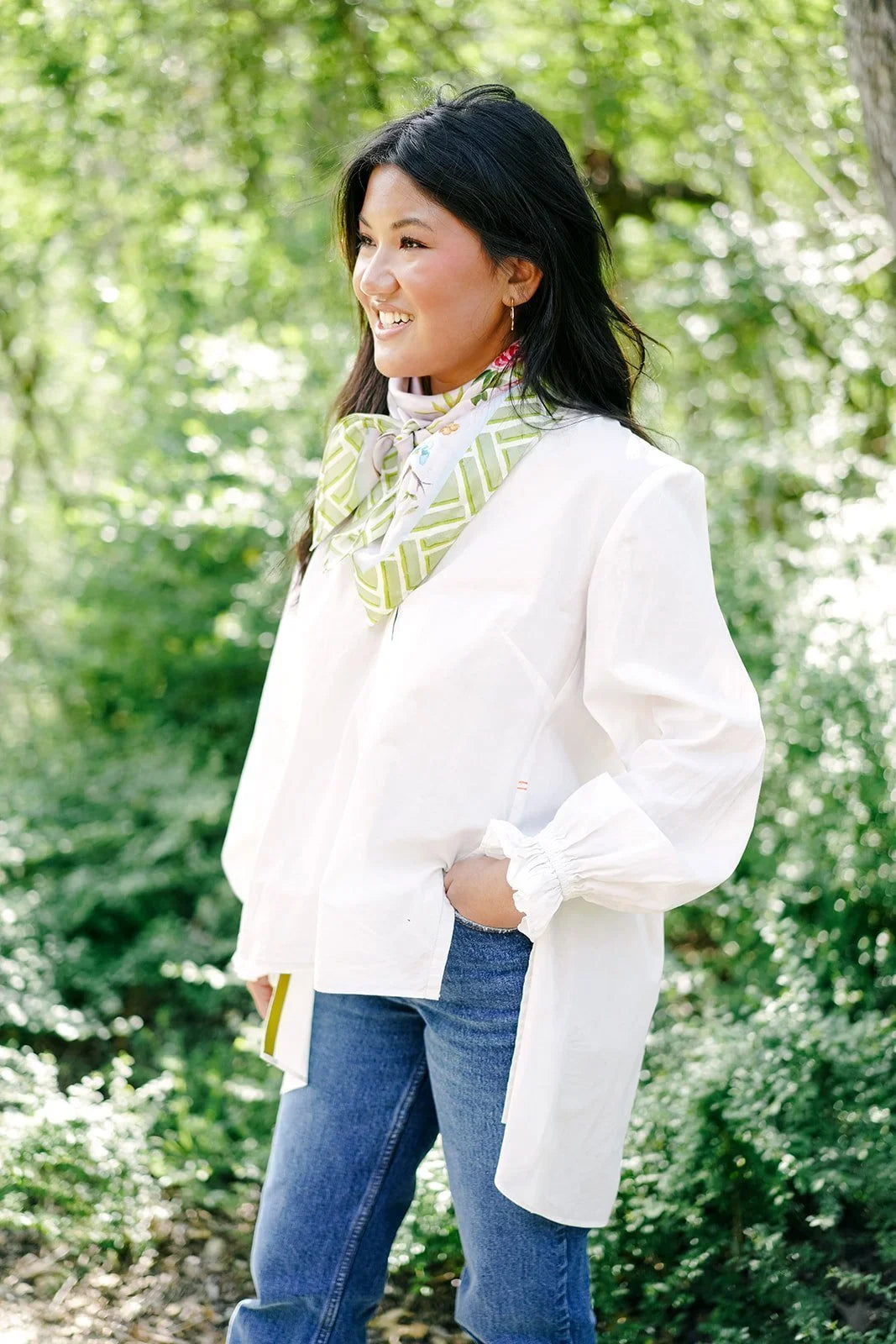 Lavender Chinoiserie Scarf