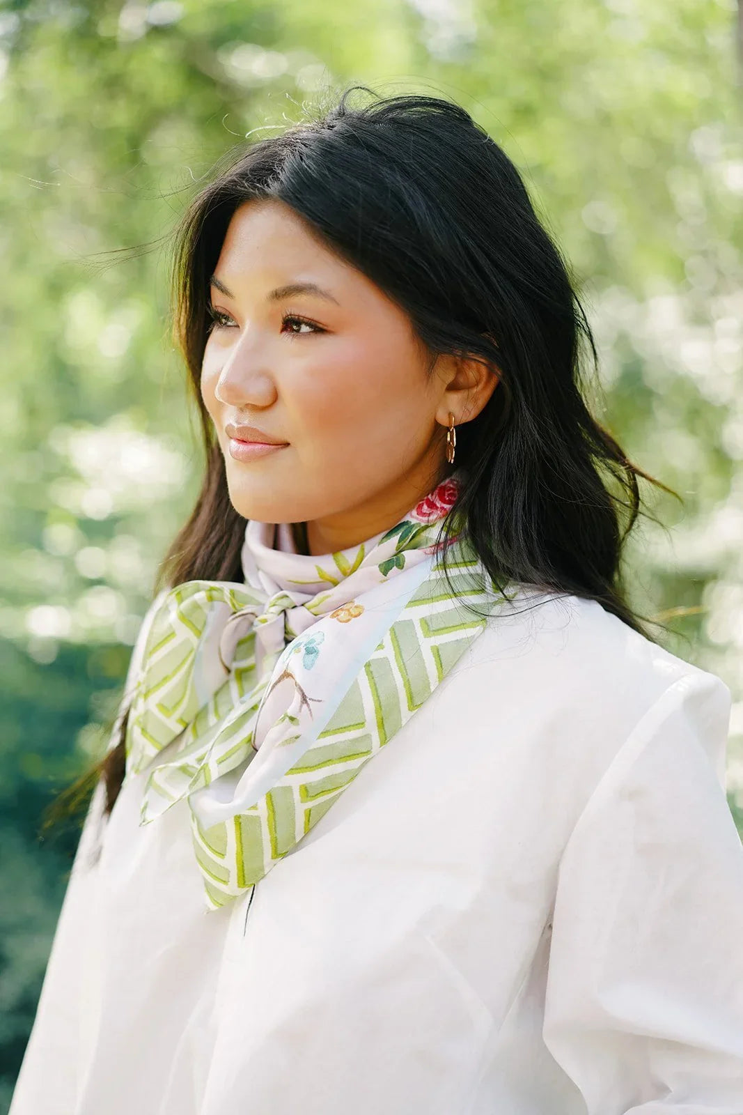 Lavender Chinoiserie Scarf