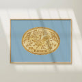 Trophy Belt Buckle Colorful Art Print 5x7