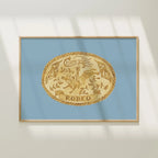 Trophy Belt Buckle Colorful Art Print 5x7