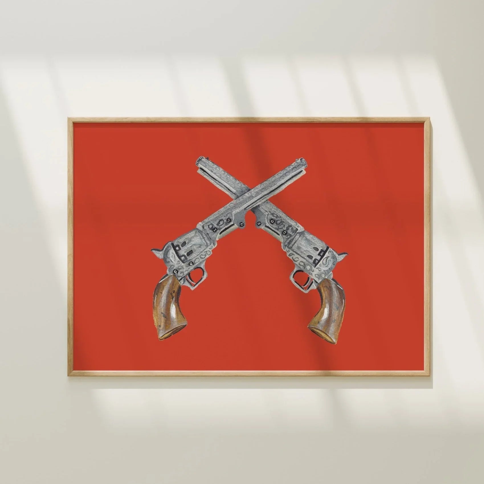 Gunslingers Colorful Art Print 5x7