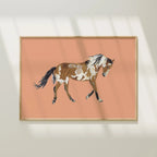 Picasso the Wild Mustang Colorful Art Print 5x7