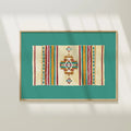 Saddle Blanket Colorful Art Print 5x7