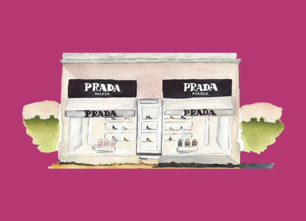 Prada Marfa Colorful Art Print 5x7