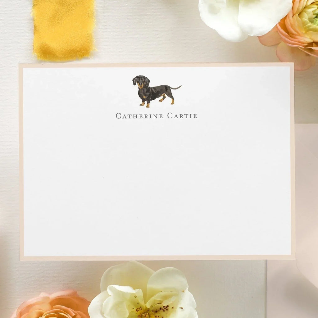 Personalized Dog Flat Notecards
