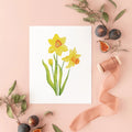 Botanical Art Prints 8x10 - Daffodil