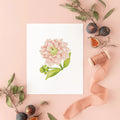 Botanical Art Prints 8x10 - Dahlia