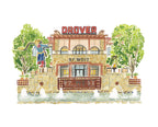 Hotel Drover Art Print