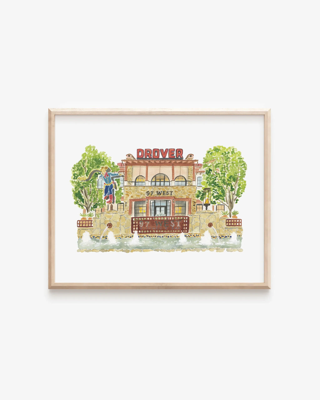 Hotel Drover Art Print