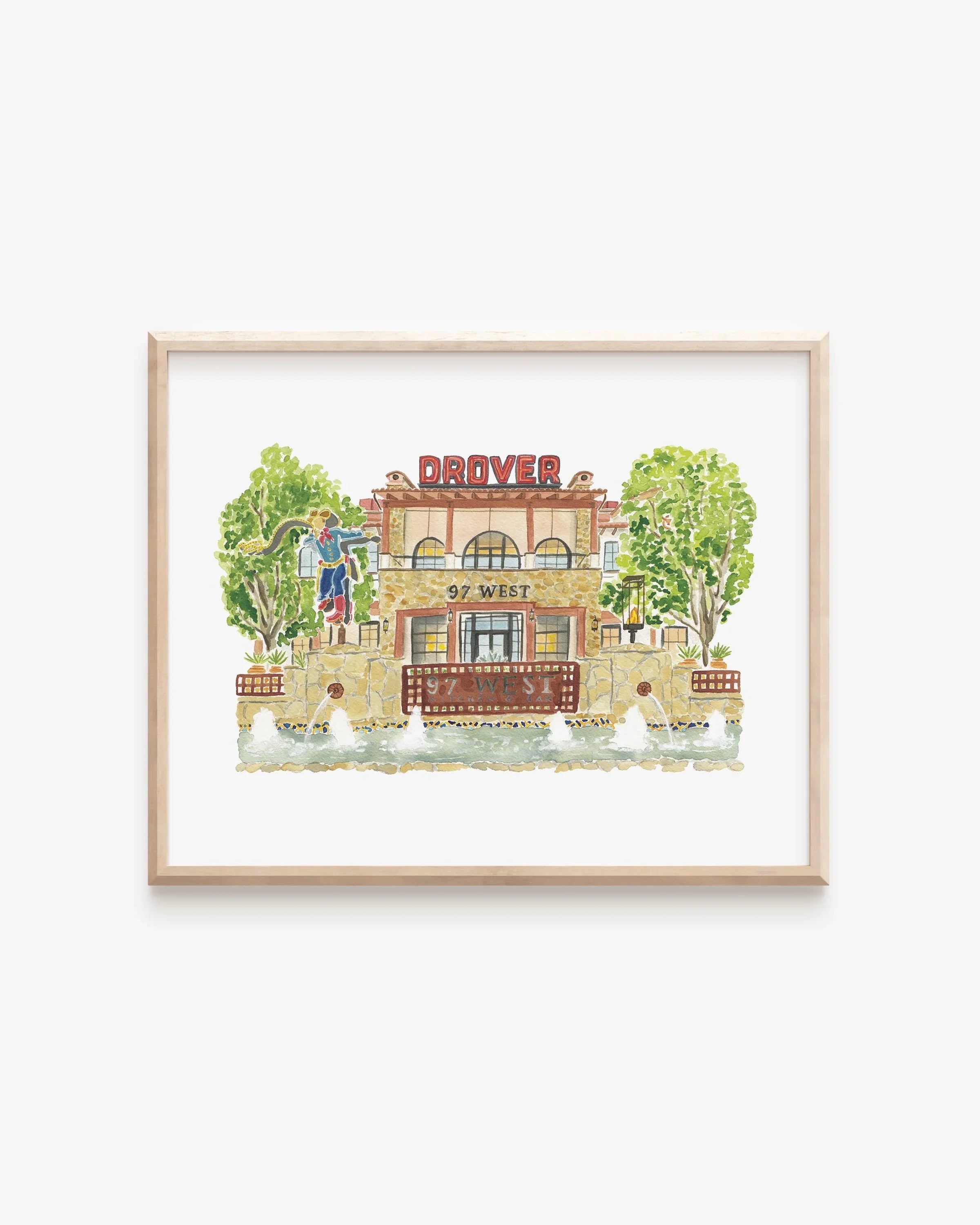 Hotel Drover Art Print