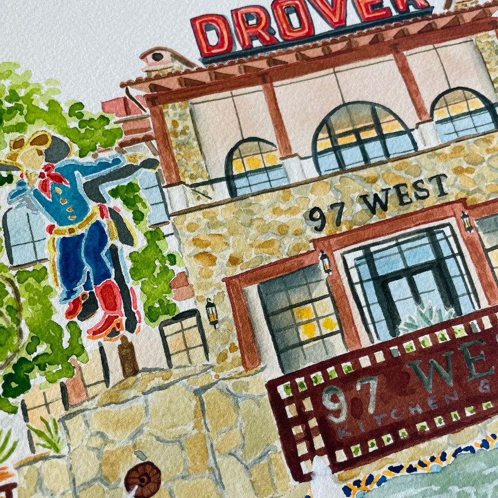 Hotel Drover Art Print