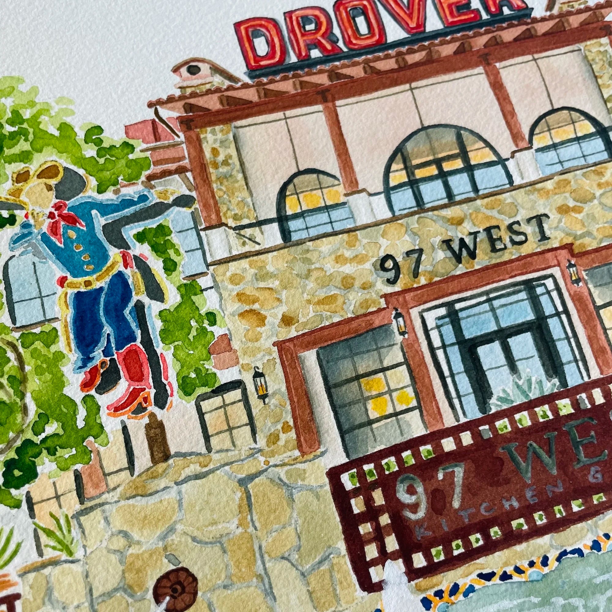 Hotel Drover Art Print