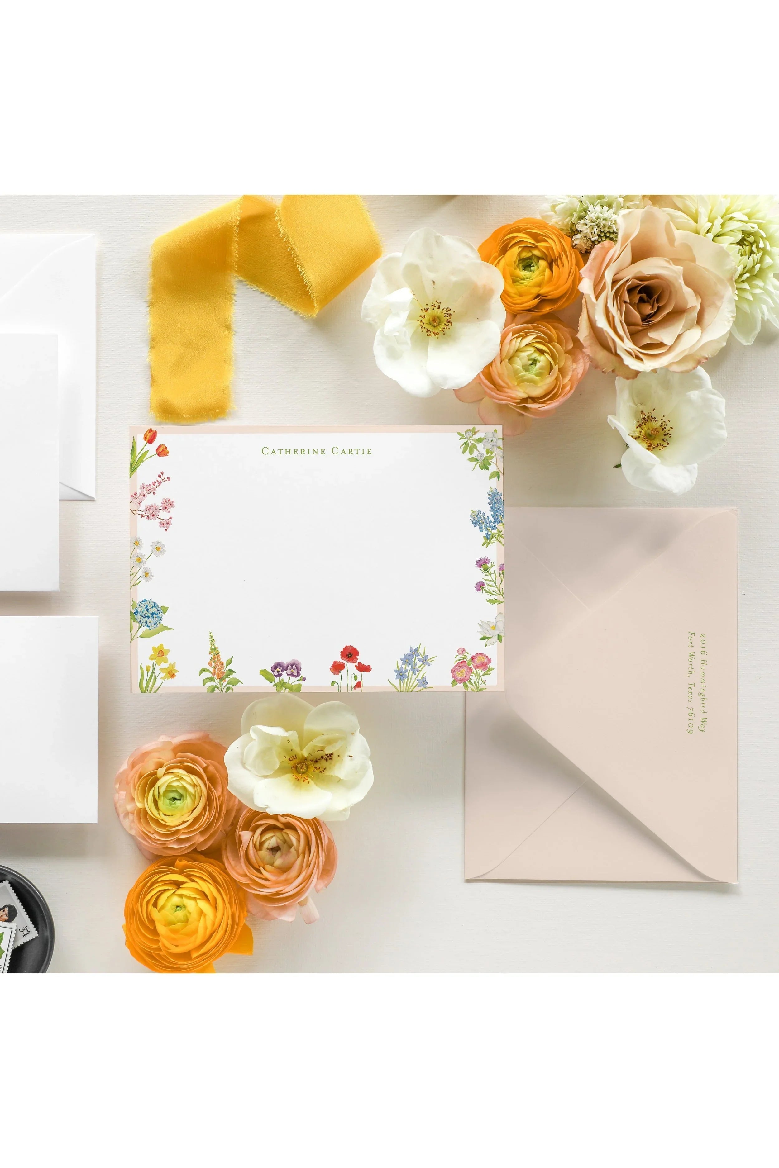 Personalized Botanical Notecards
