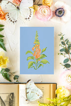 Colorful Botanical 5x7 Print - Foxglove