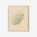 Giant Clamshell Art Print Colorful 5x7