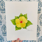 Botanical Original Painting - Hibiscus