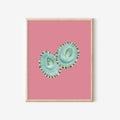 Limpet Shells Art Print Colorful 5x7