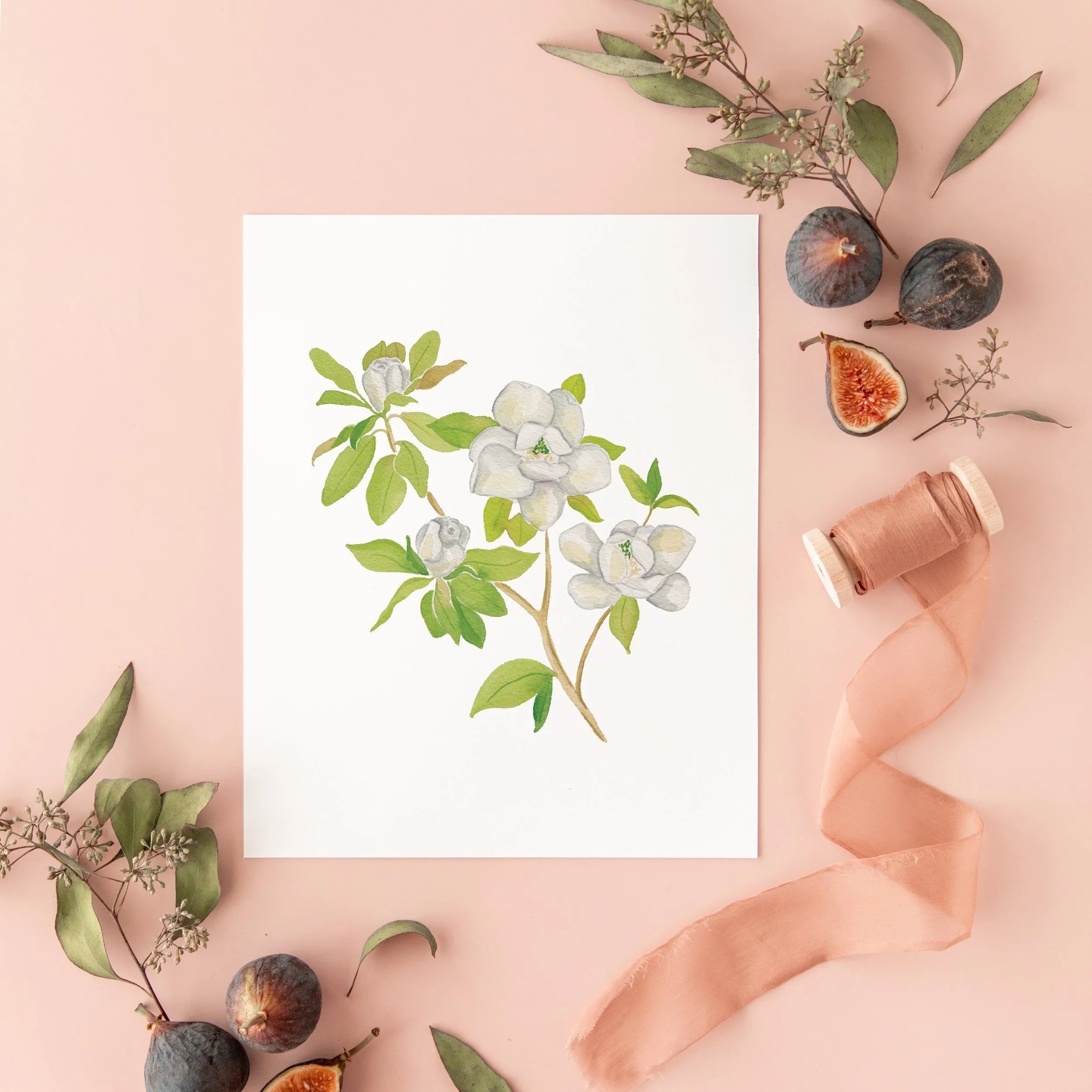 Botanical Art Prints 8x10 - Magnolia