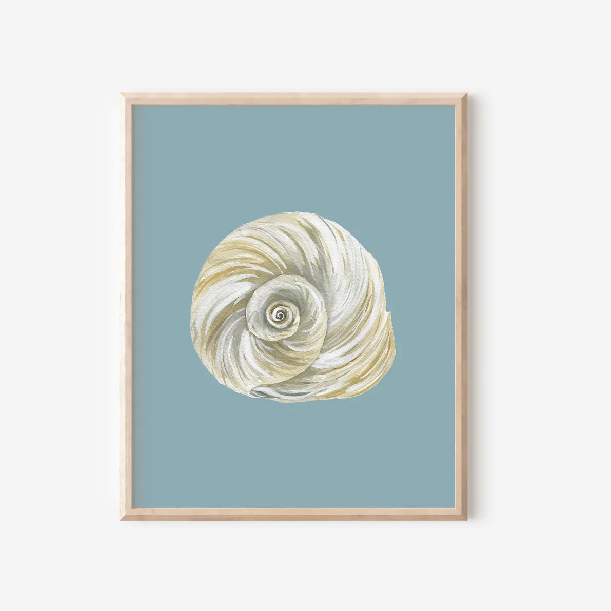 Moon Shell Art Print Colorful 5x7