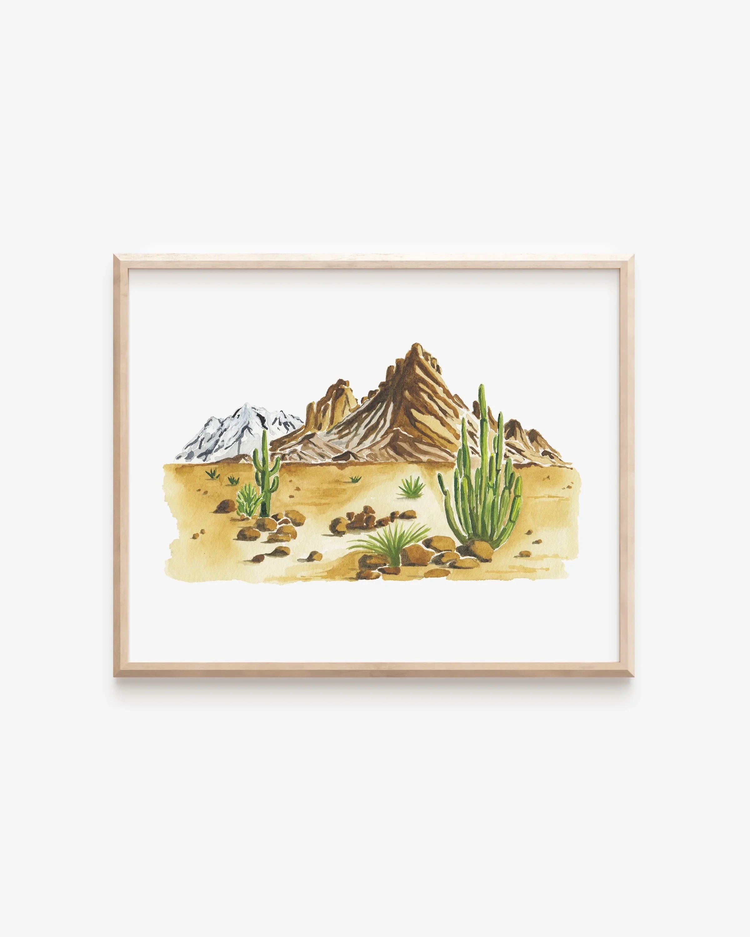 Western Mountain Landscape Art Print 8x10