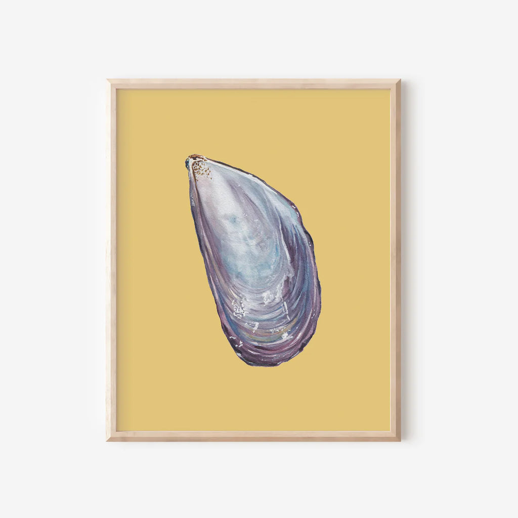 Mussel Art Print Colorful 5x7
