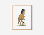 Wild Mustang Art Print 8x10
