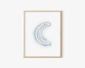 Neon Moon Art Print 8x10