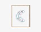 Neon Moon Art Print 8x10