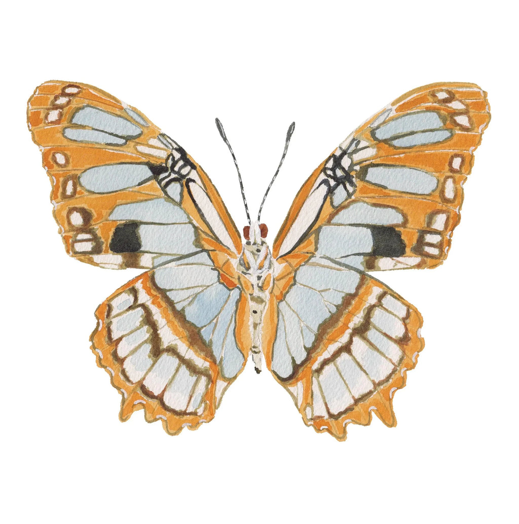 Orange Butterfly Acrylic Art Block Large