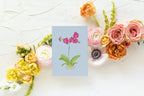 Blue Botanical 5x7 Prints - Orchid