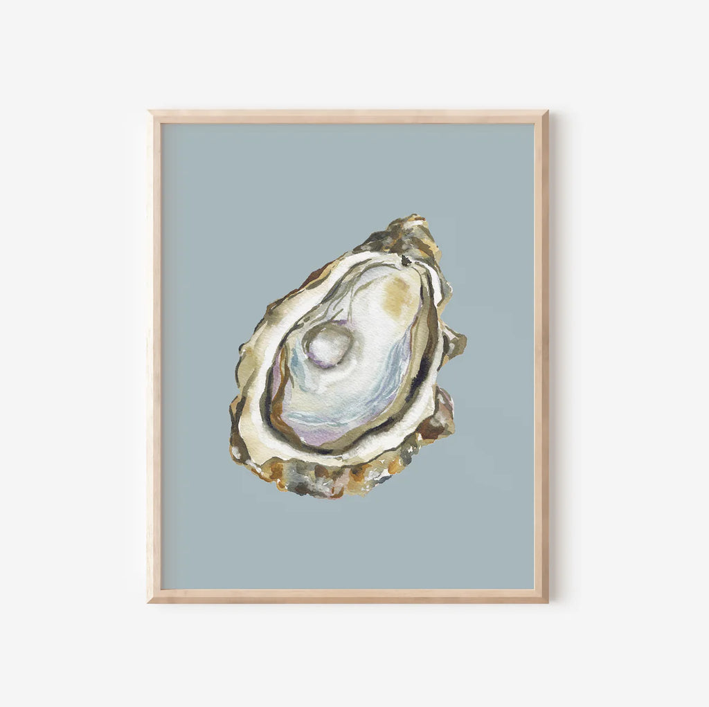 Oyster Art Print Colorful 5x7