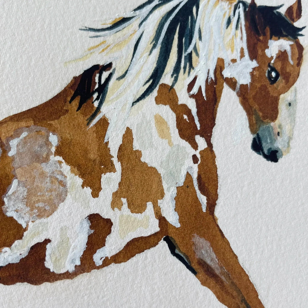 Picasso the Wild Mustang Art Print 8x10