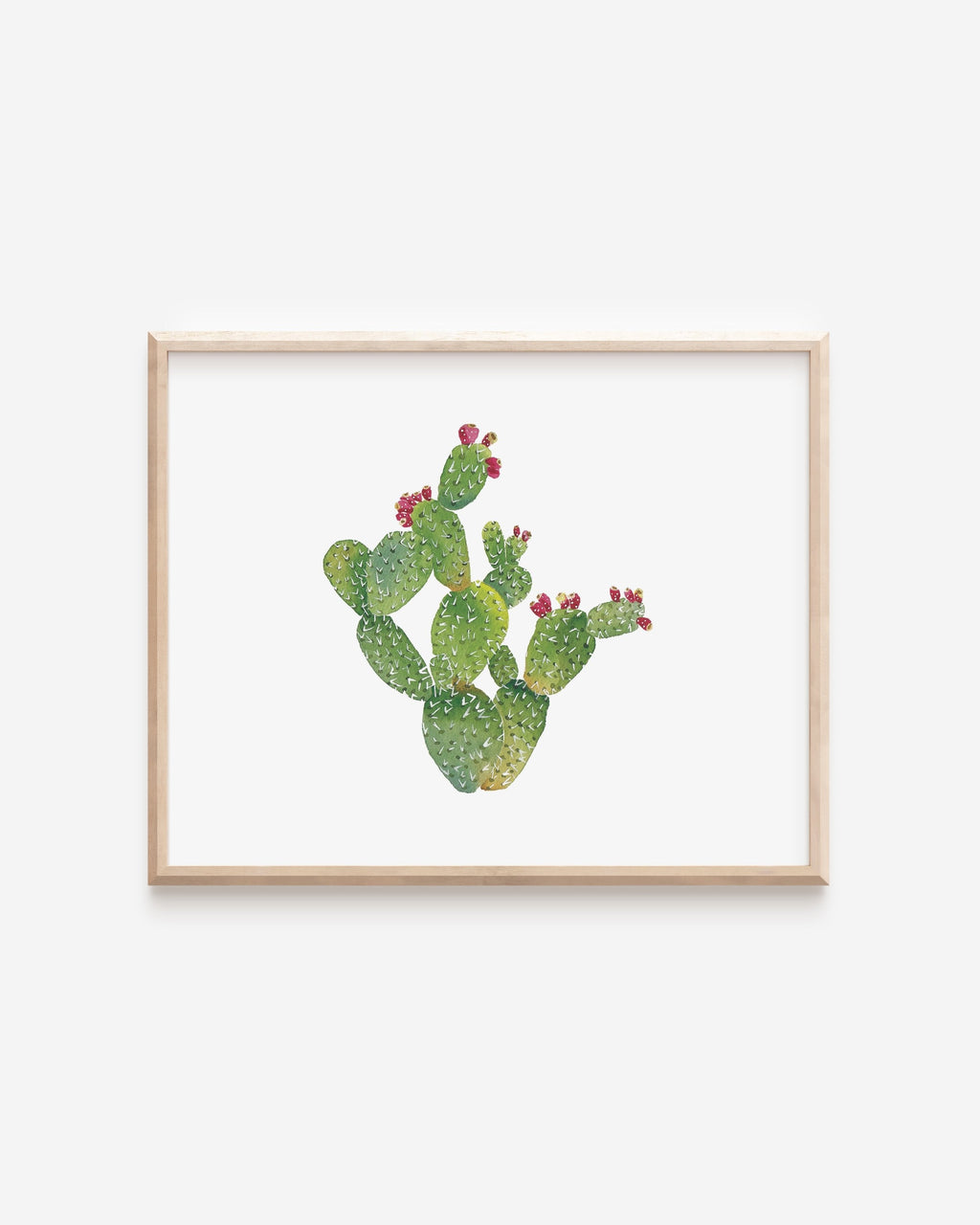 Prickly Pear Cactus Art Print 8x10