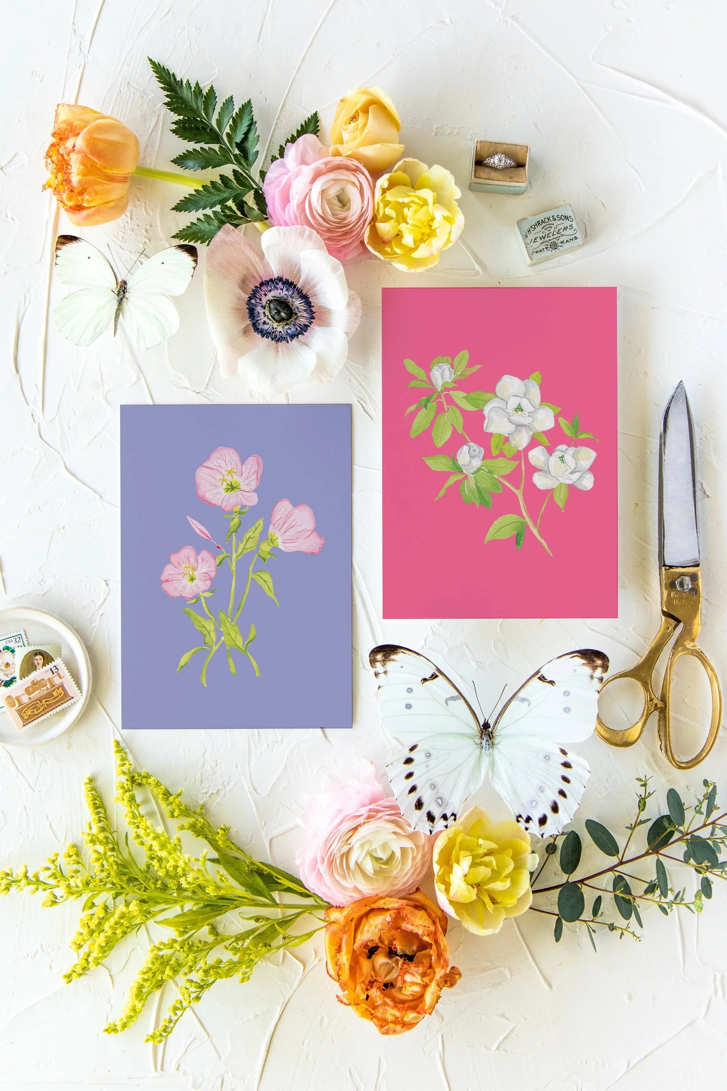 Colorful Botanical 5x7 Print - Magnolia