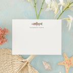 Personalized Trout Flat Notecards