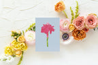 Blue Botanical 5x7 Prints - Red Torch Ginger