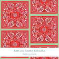 Gift Wrap - Red and Green Bandana