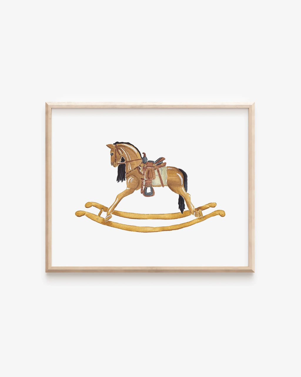 Rocking Horse  Art Print 8x10