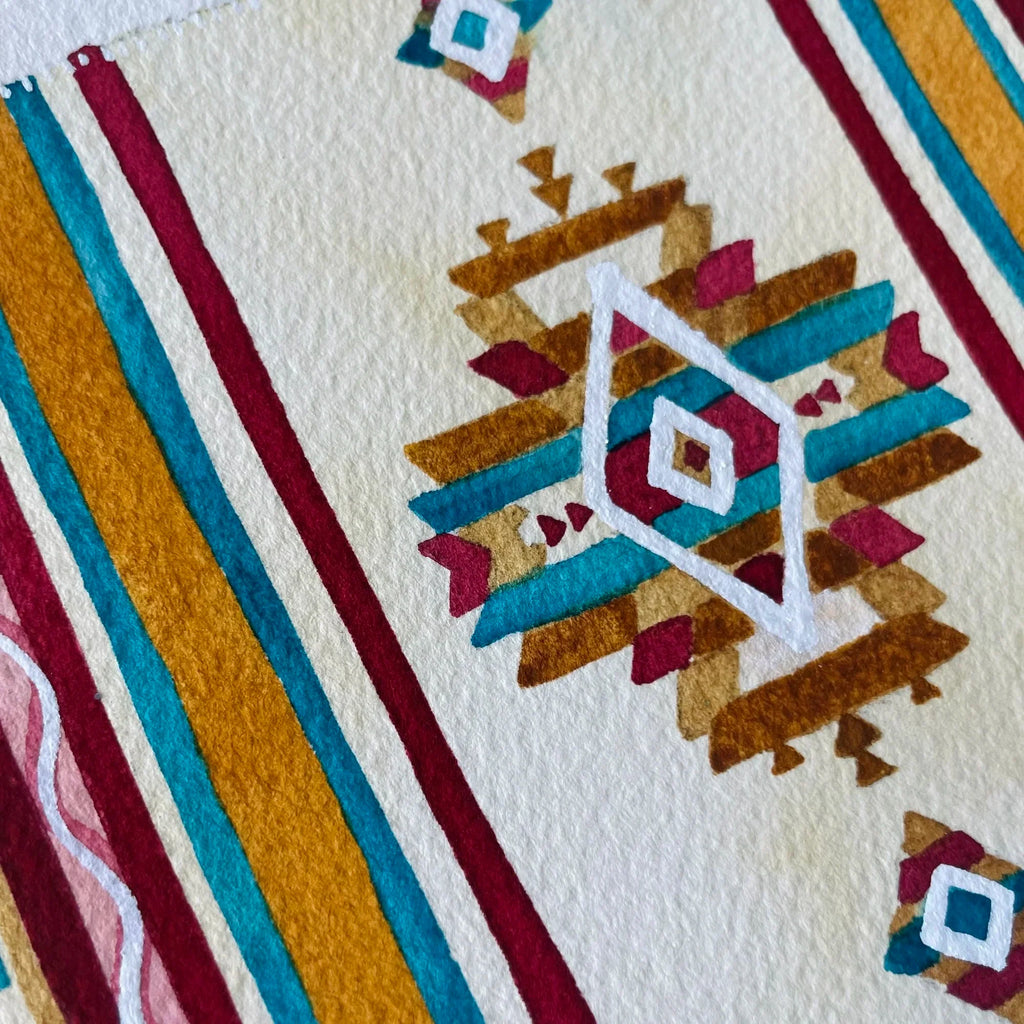 Saddle Blanket Art Print 8x10