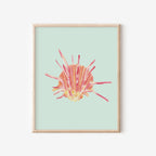 Spiny Oyster Art Print Colorful 5x7