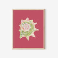 Star Shell Art Print Colorful 5x7