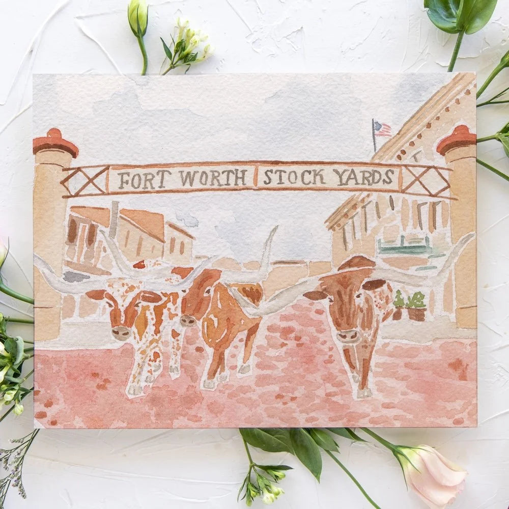 Fort Worth Stockyards Print