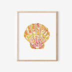 Sunrise Shell Art Print 8x10